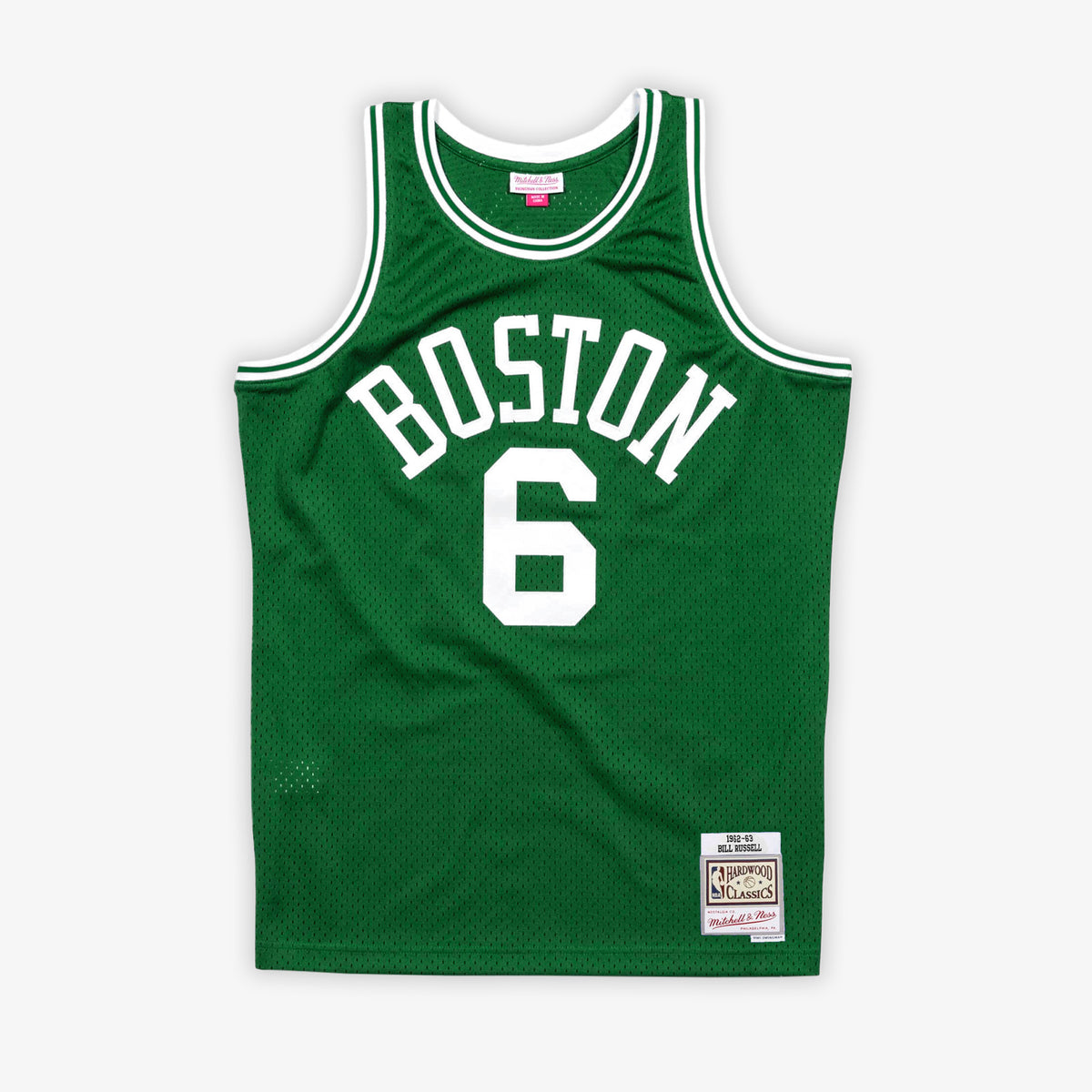 Boston Celtics Bill Russell 2022-23 City Green Jersey