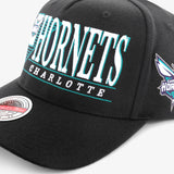 Charlotte Hornets Horizon Classic Redline Snapback - Black
