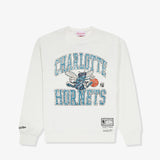Charlotte Hornets Ivy Arch Crew Sweatshirt - Vintage White