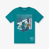 Charlotte Hornets Brush Off Tee - Faded Teal