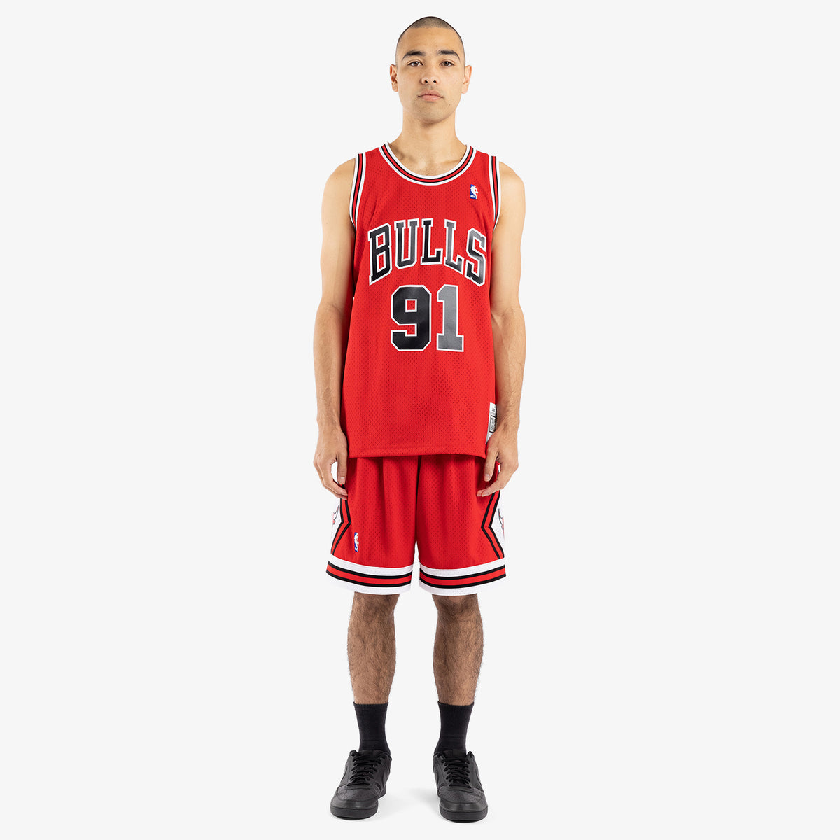 Chicago Bulls 97 98 HWC Swingman Shorts Red Throwback