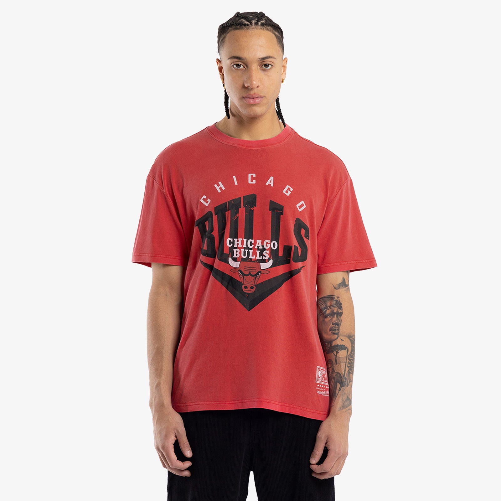 Mitchell & Ness Chicago Bulls Name & Number Oversized T-Shirt Faded Bl
