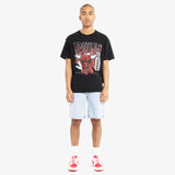 Chicago Bulls Brush Off Tee - Faded Black