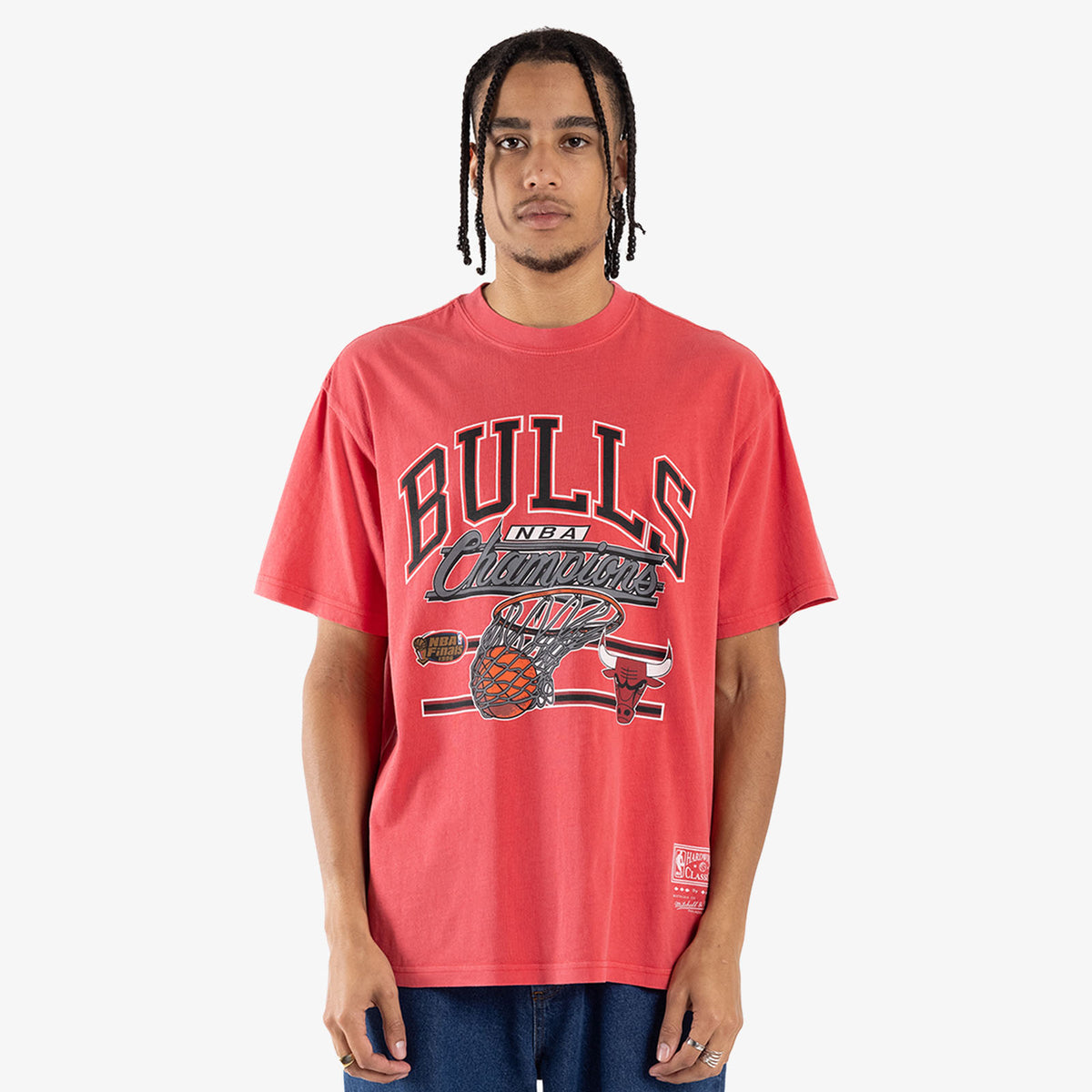 Chicago Bulls Hoop Tee - Faded Red