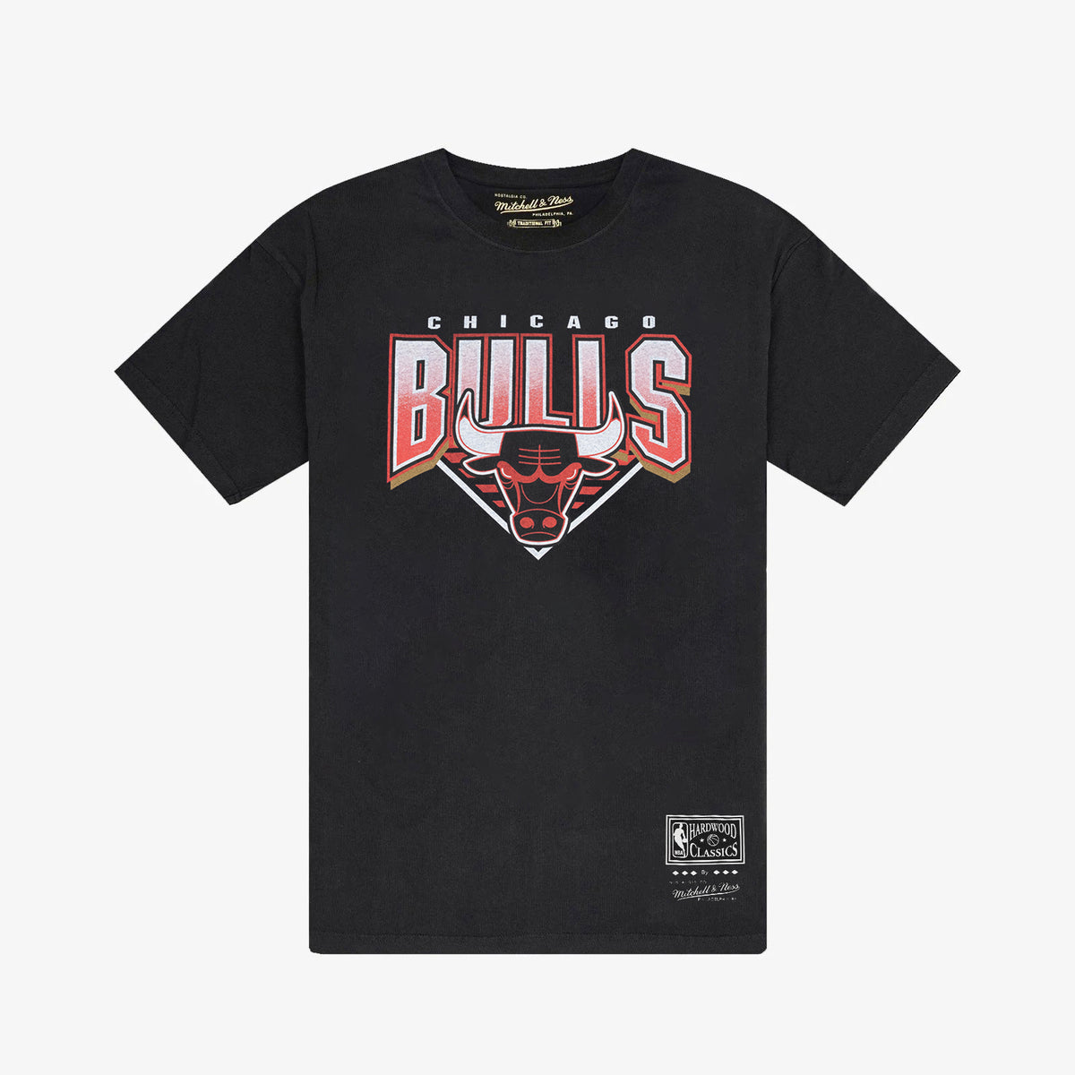 Chicago Bulls Metallic Shadow Tee - Faded Black