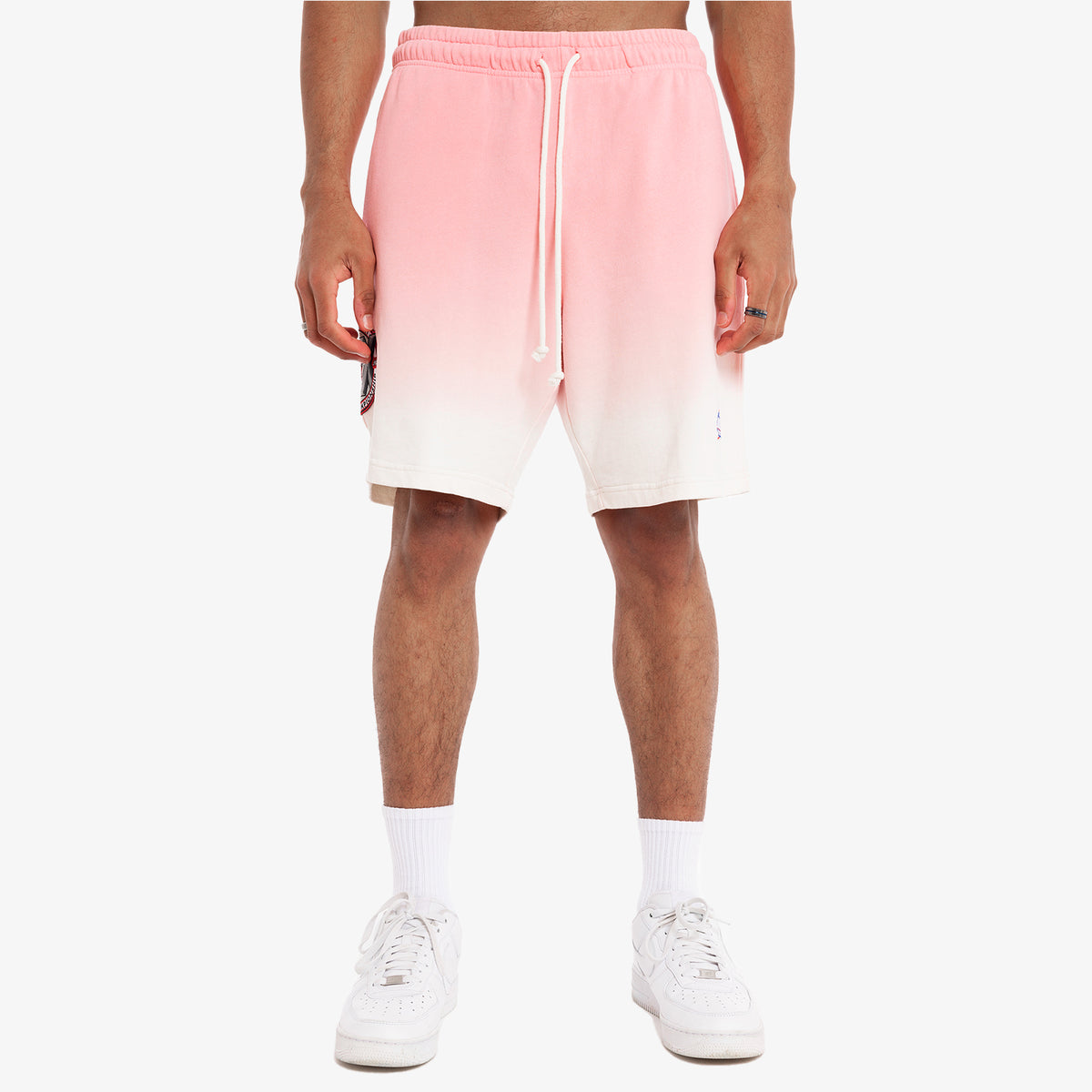 Chicago Bulls Run It Shorts - Pink/Worn White