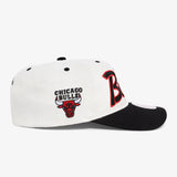 Chicago Bulls Team Script Deadstock Snapback - Off White