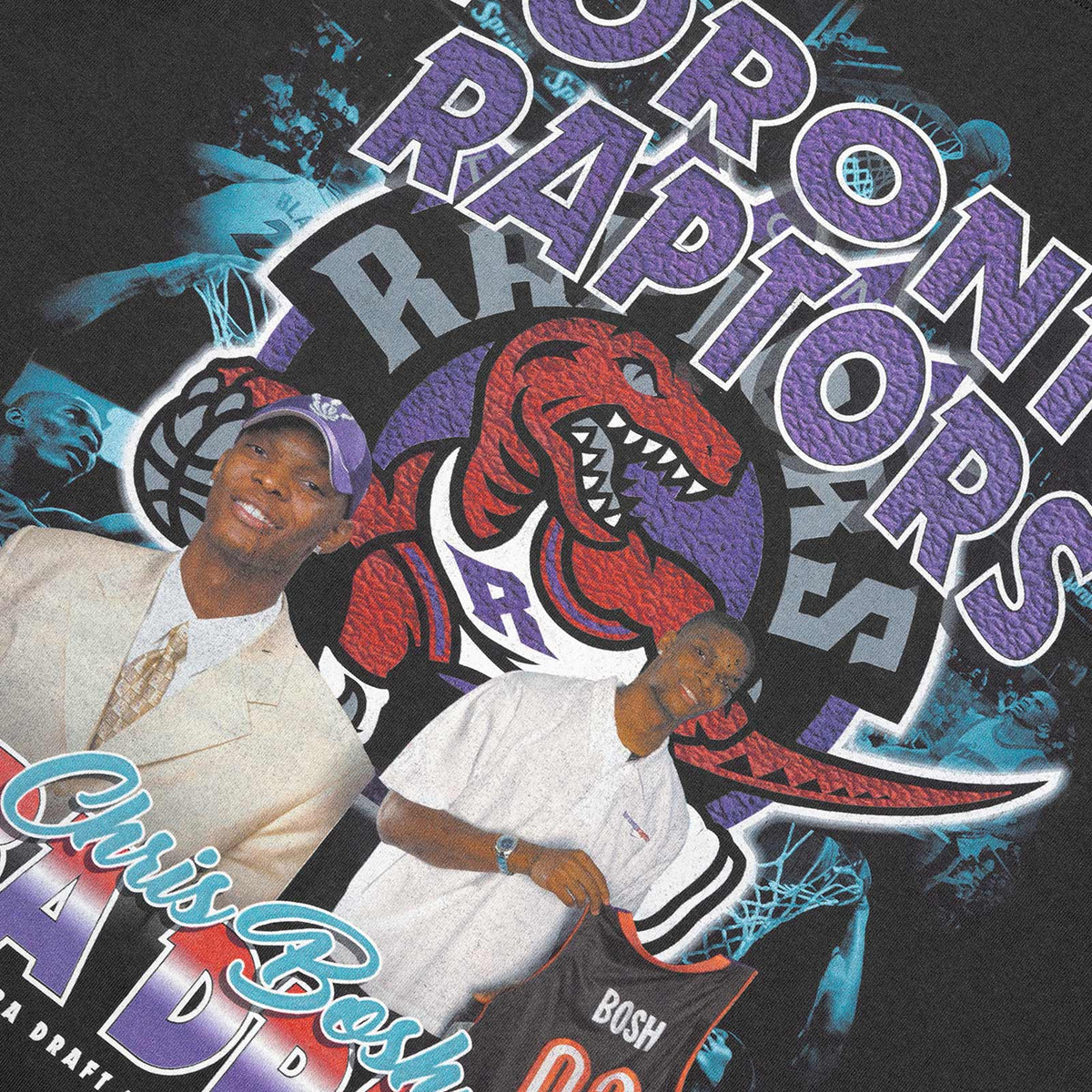 Chris Bosh Toronto Raptors Draft Day Tee Faded Black Throwback