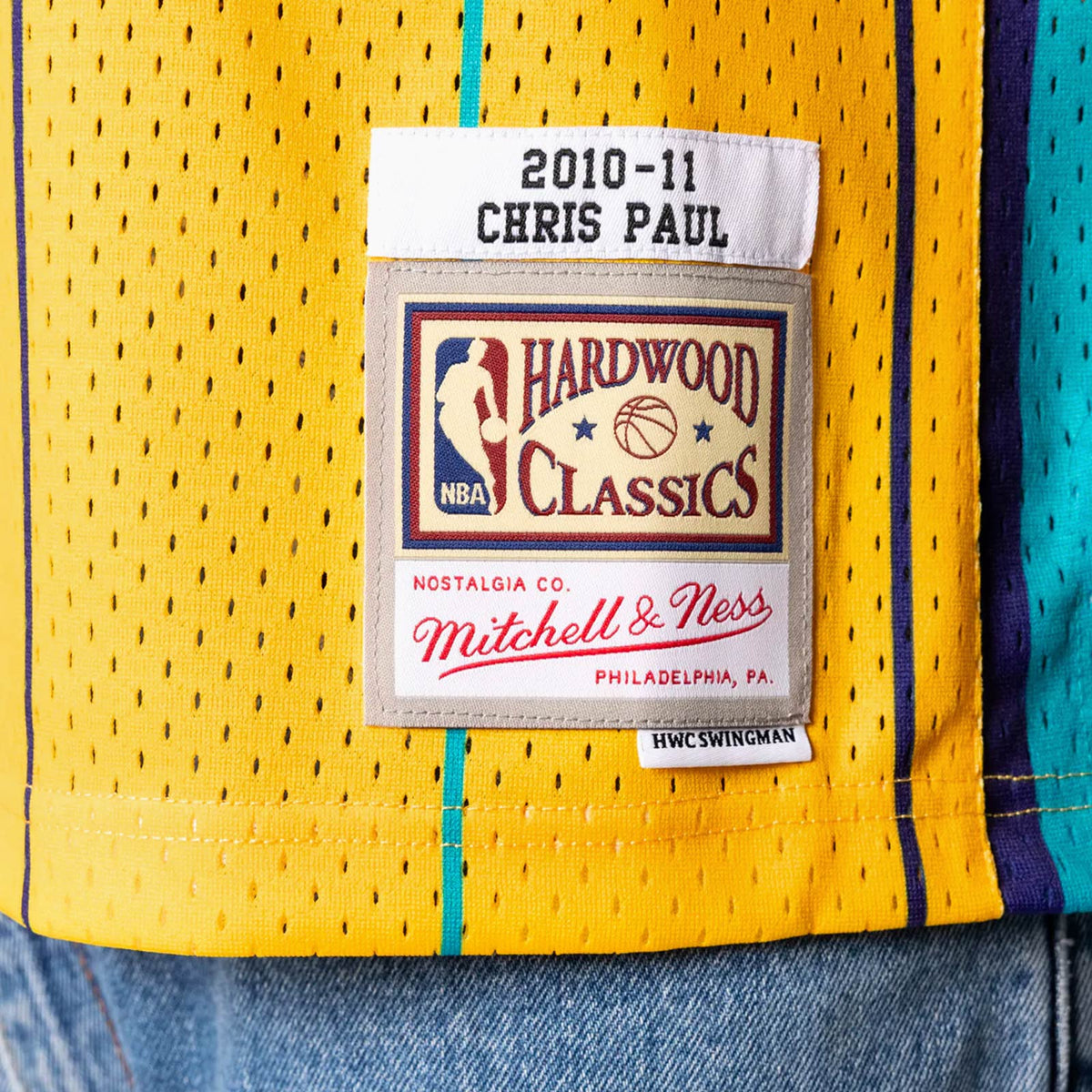 Mitchell & Ness Men's Chris Paul New Orleans Hornets Hardwood