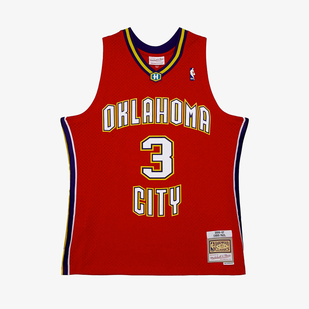 Chris Paul Oklahoma City Hornets 06-07 HWC Swingman Jersey - Red - Throwback