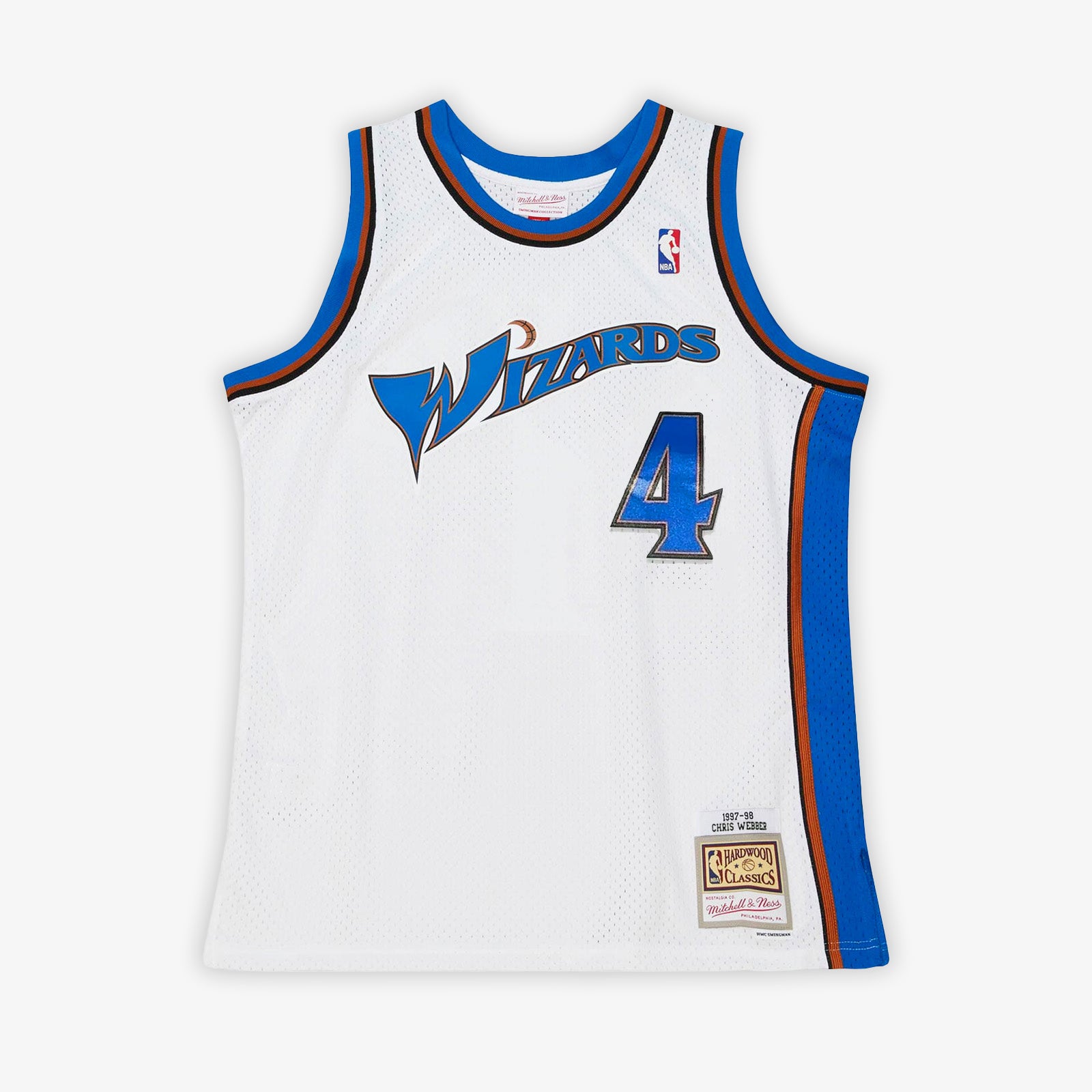 Chris Webber Washington Wizards 97-98 HWC Swingman Jersey - White ...