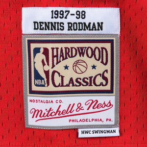 Dennis Rodman Signed Red Adidas Hardwood Classics Chicago Bulls