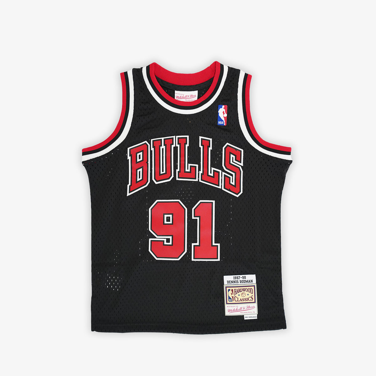 Dennis Rodman Chicago Bulls 97-98 HWC Youth Swingman Jersey - Black