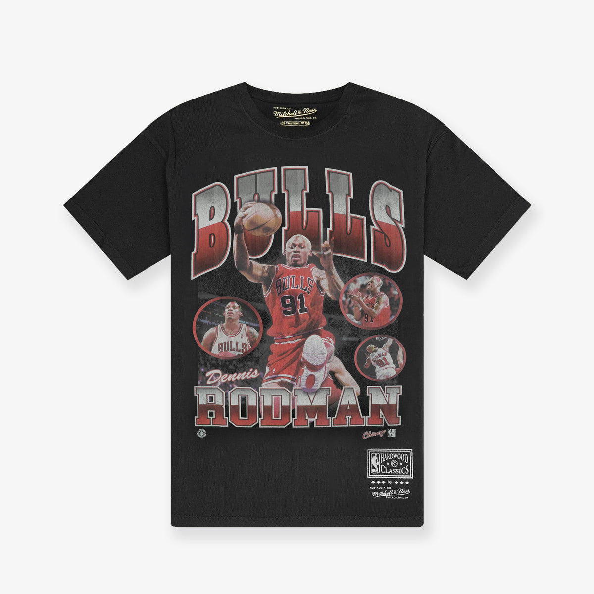 Mitchell & Ness T-shirt Dennis Rodman-Chicago Bulls black Off Court Tee