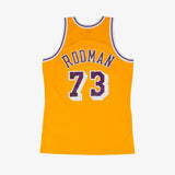 Dennis Rodman Los Angeles Lakers 98-99 HWC Swingman Jersey - Yellow