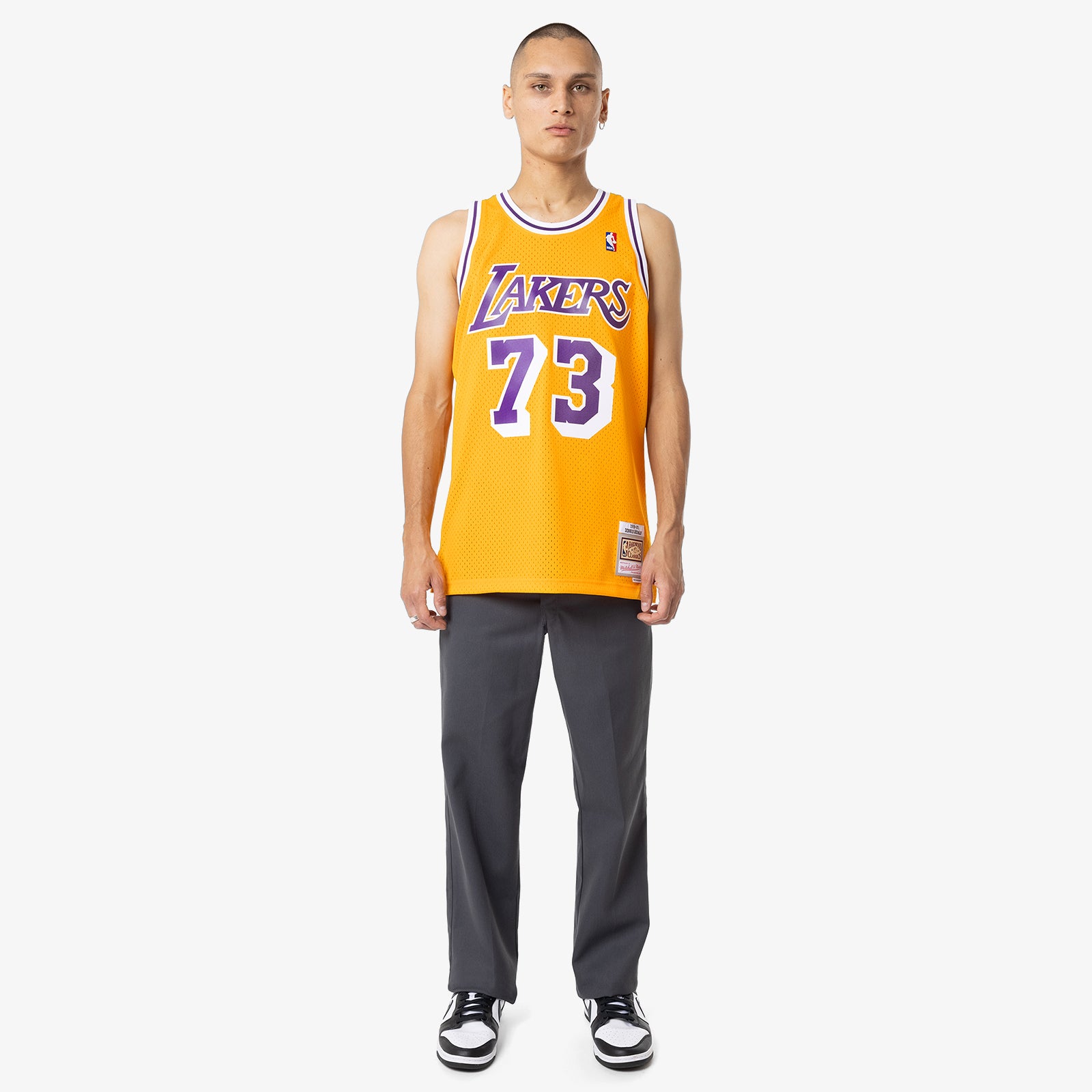 LA LAKERS DENNIS RODMAN JERSEY SMJYCP20064-LALGOLD98DRD
