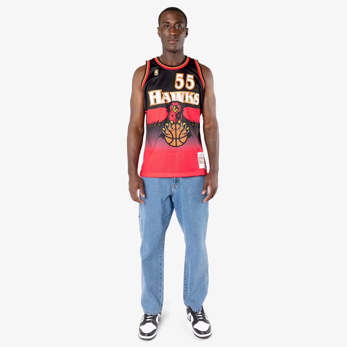 Size 40. 55 Dikembe Mutombo Hawks 90s Vintage NBA Jersey Made -  Finland
