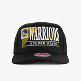 Golden State Warriors Horizon Classic Redline Snapback - Black