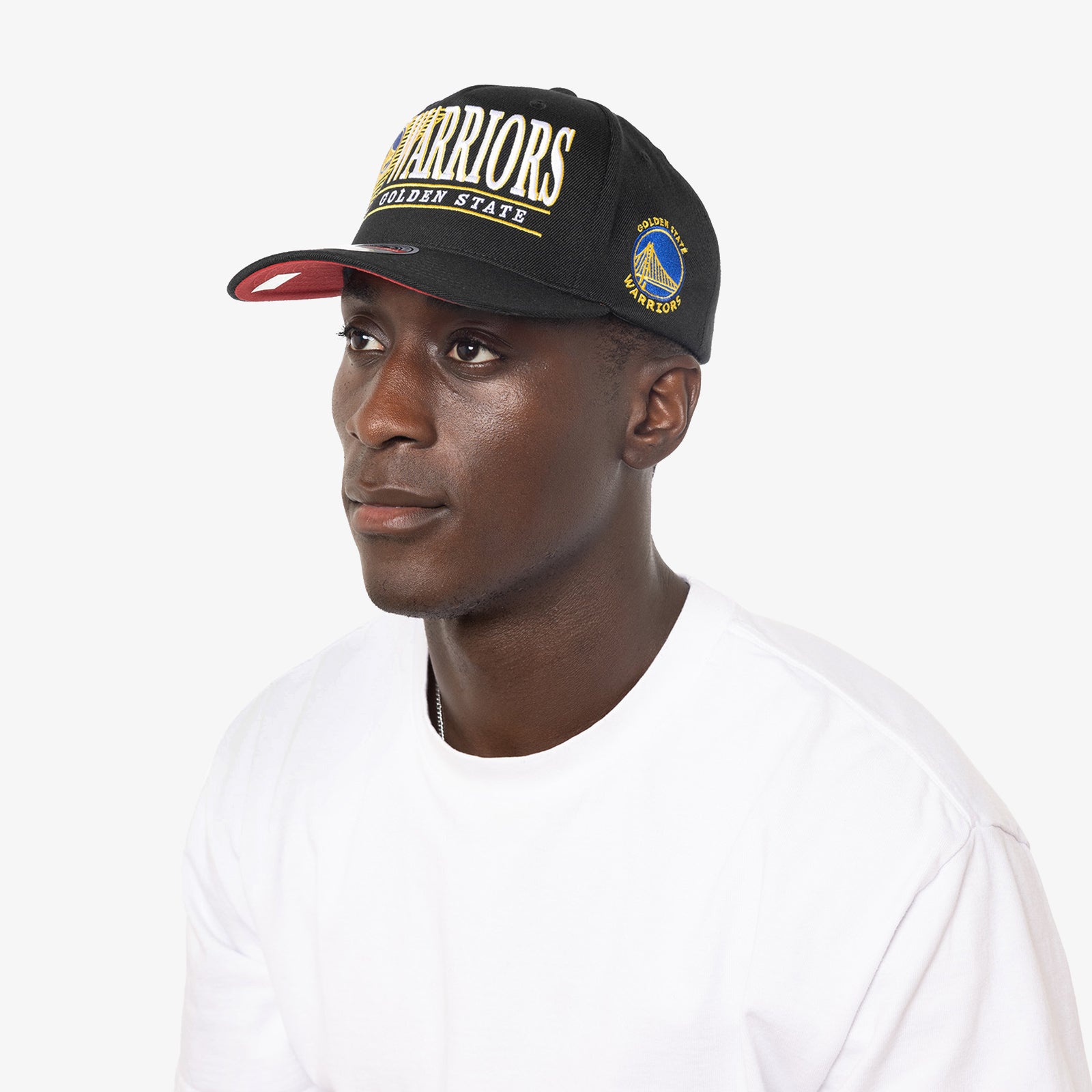 Golden State Warriors Horizon Classic Redline Snapback - Black – Throwback
