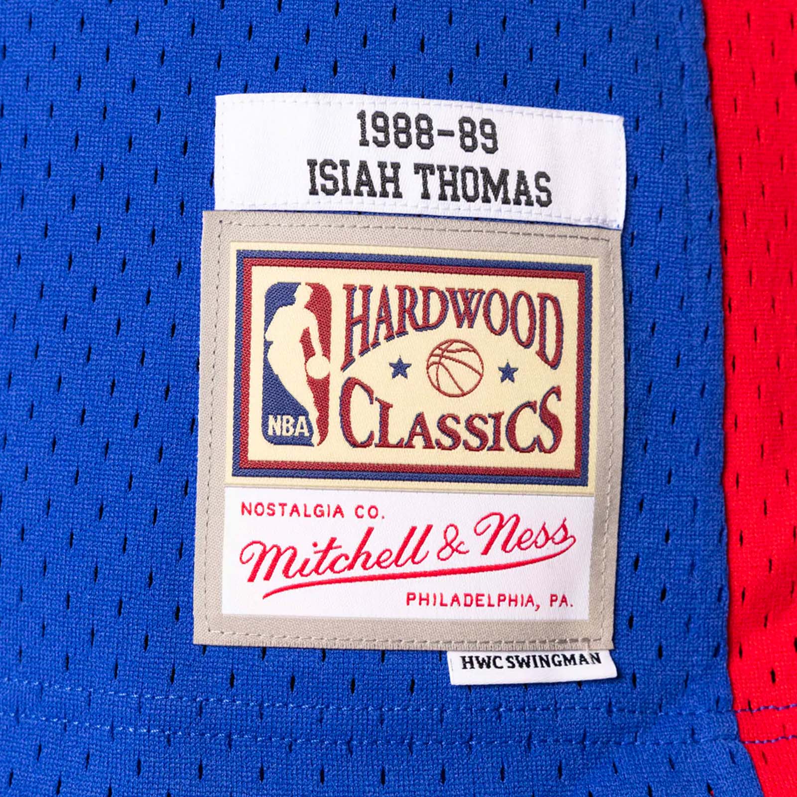 Isiah Thomas Detroit Pistons 88-89 HWC Swingman Jersey - Royal Blue - Throwback