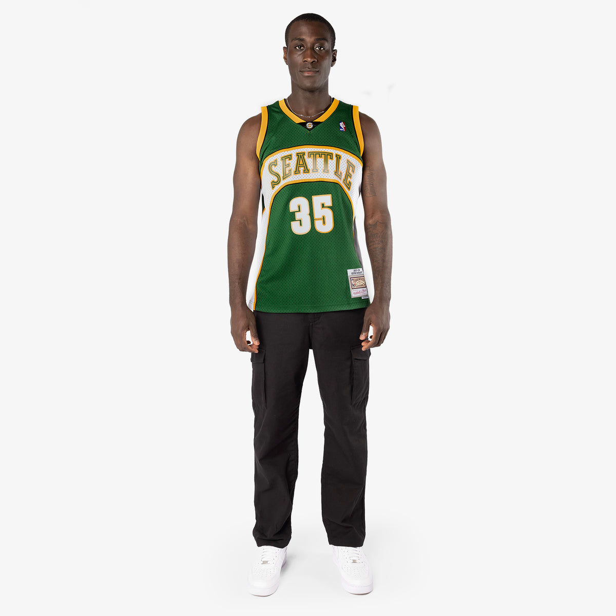Mitchell & Ness Kevin Durant Youth Green Jersey, Medium (10/12)