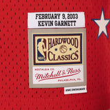 Kevin Garnett 2003 All Star HWC Swingman Jersey - Red