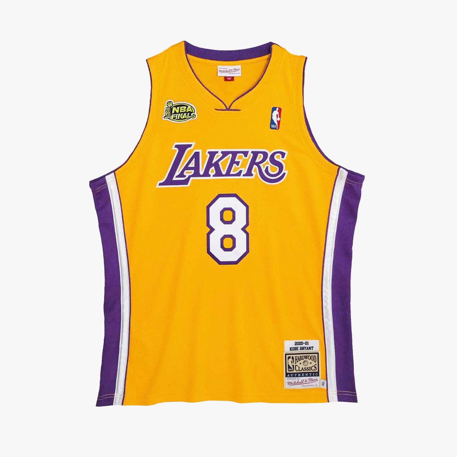 Lakers Kobe Bryant Signed Purple M&N 2000-01 HWC Authentic Jersey