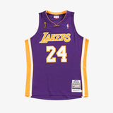 Kobe Bryant Los Angeles Lakers Road 08-09 NBA Finals Authentic Hardwood Classic Jersey - Purple