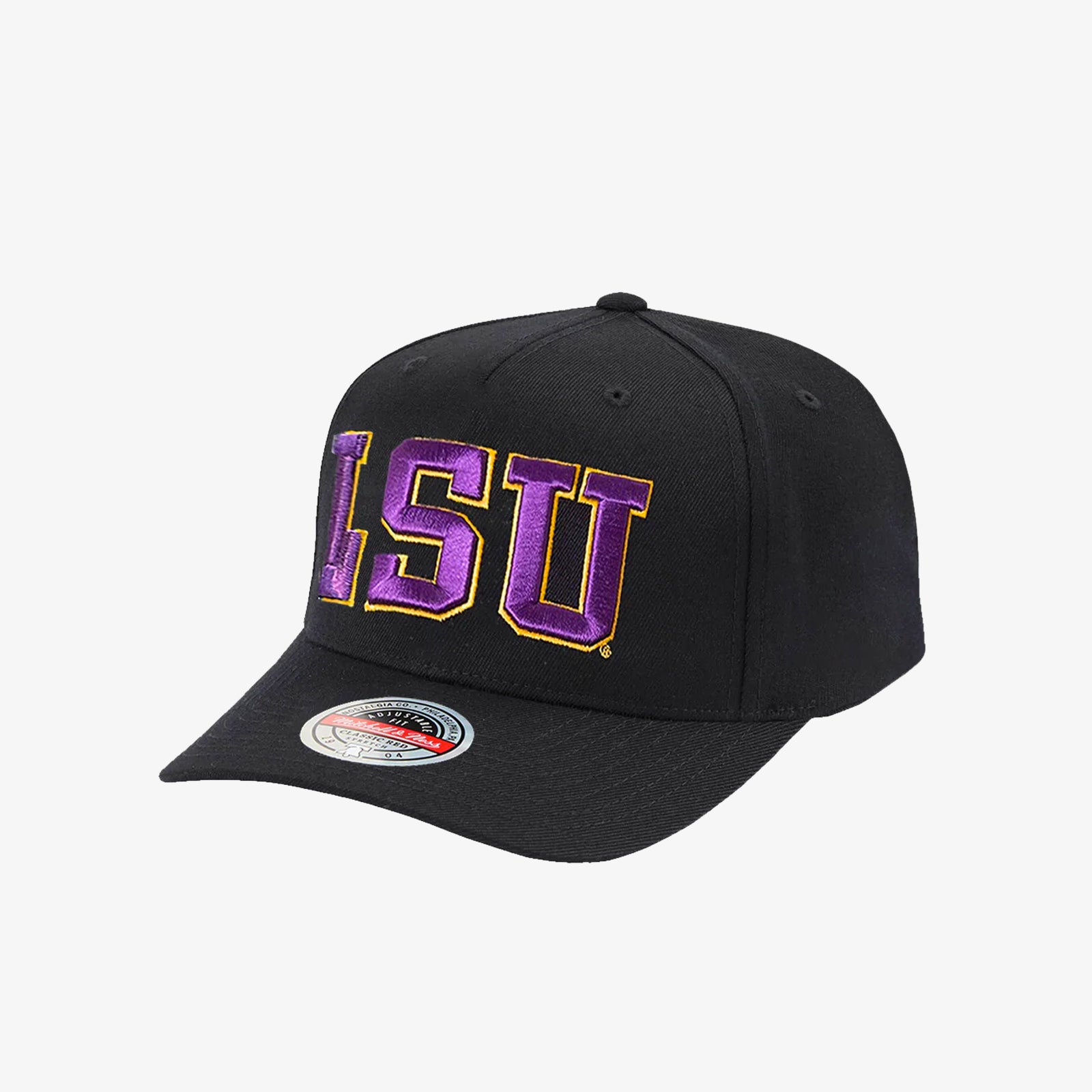 LSU Initial Classic Redline Snapback - Black – Throwback
