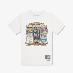 Lakers Vs 76ers NBA 2001 Finals Tee Vintage White Throwback