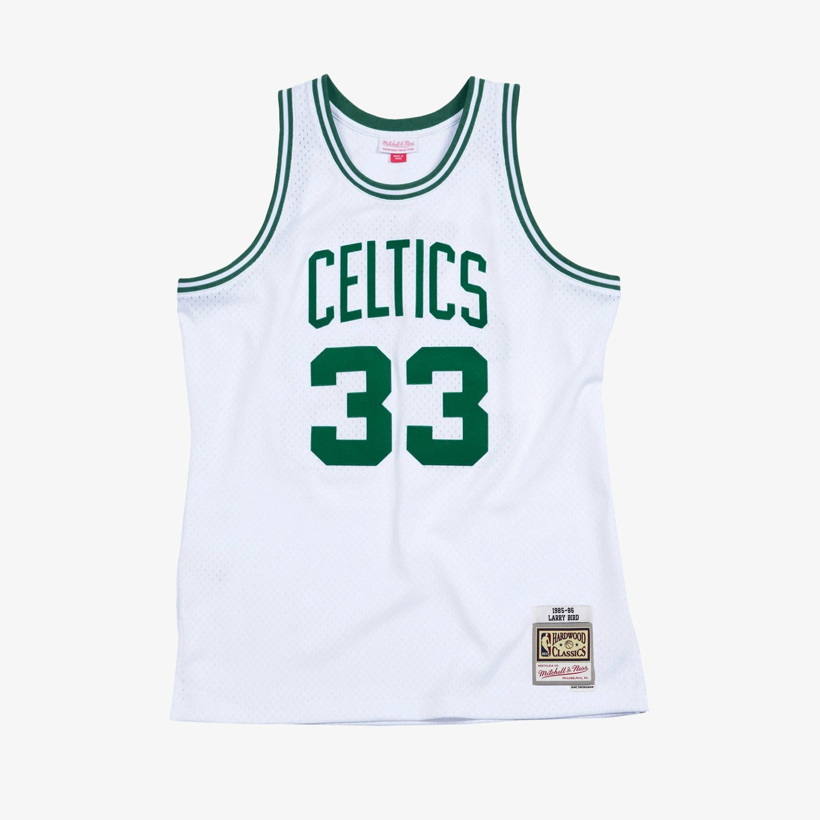 Larry Bird Boston Celtics 85 86 HWC Swingman Jersey White