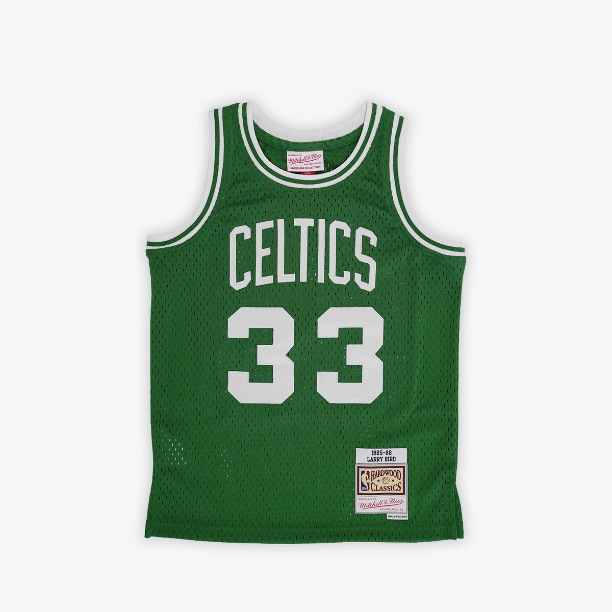 Larry Bird Boston Celtics 85-86 HWC Youth Swingman Jersey - Green