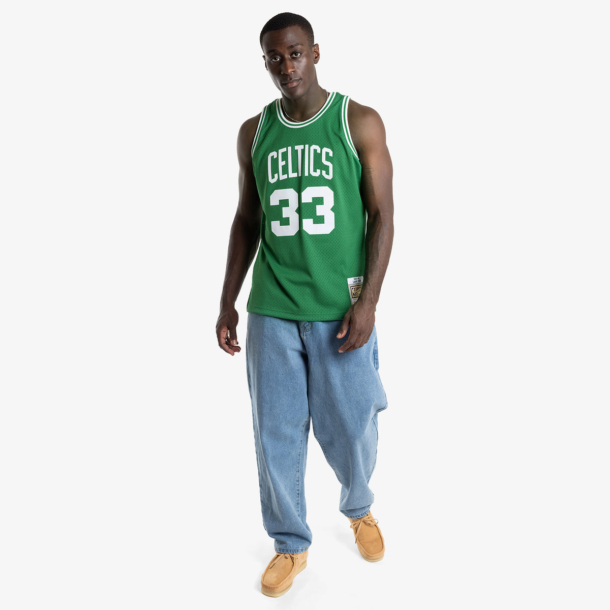 Larry Bird Boston Celtics 85-86 HWC Swingman Jersey - Green - Throwback