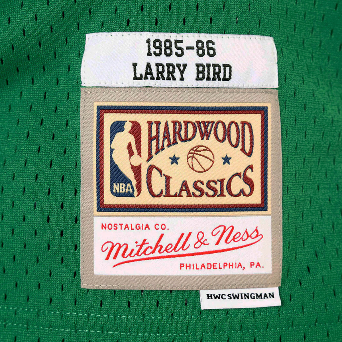 Mitchell & Ness Swingman Boston Celtics Road 1985-86 Larry Bird Jersey, Green