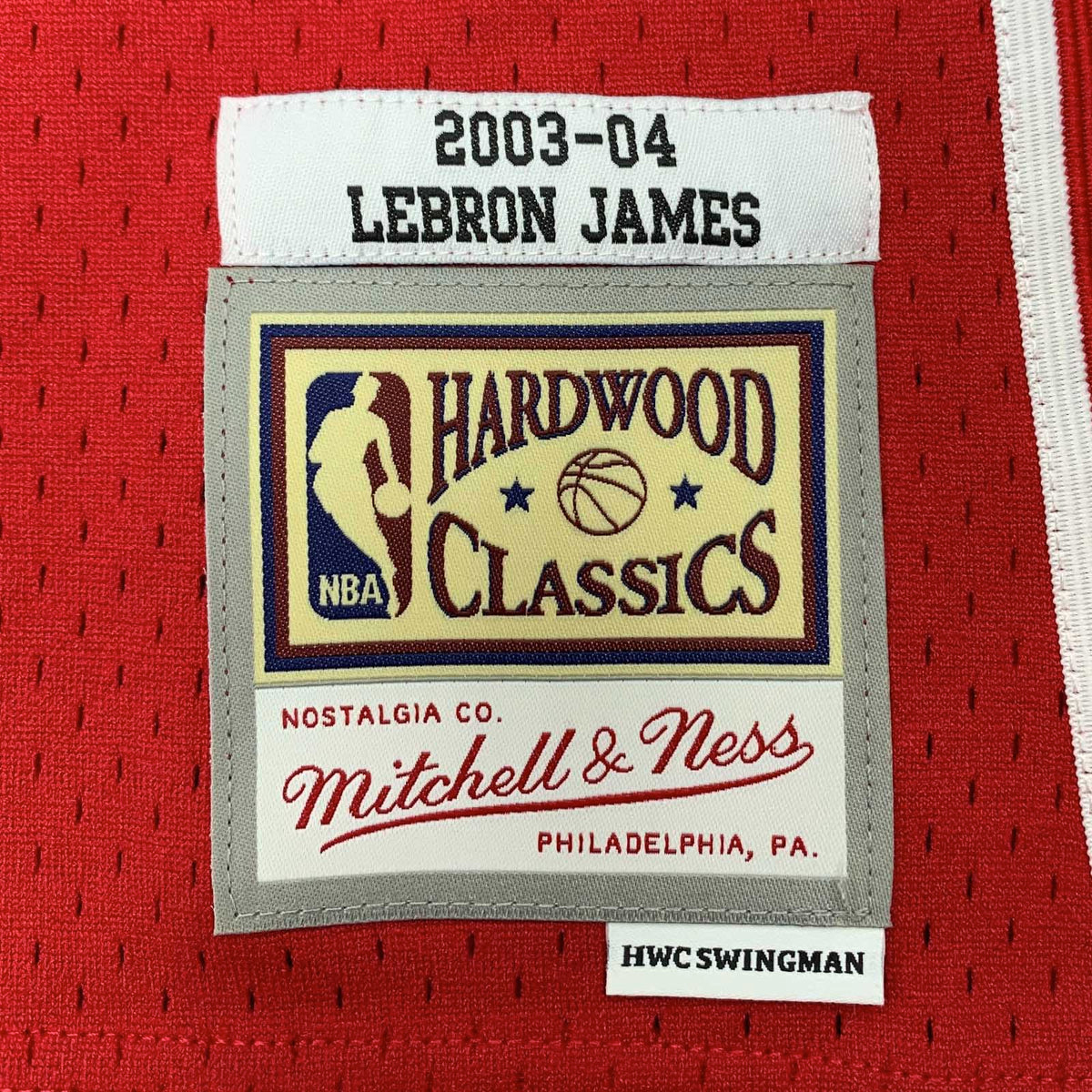 Cleveland Cavaliers LeBron James Mitchell & Ness 2003-04 Hardwood Classics  Swingman Red Jersey