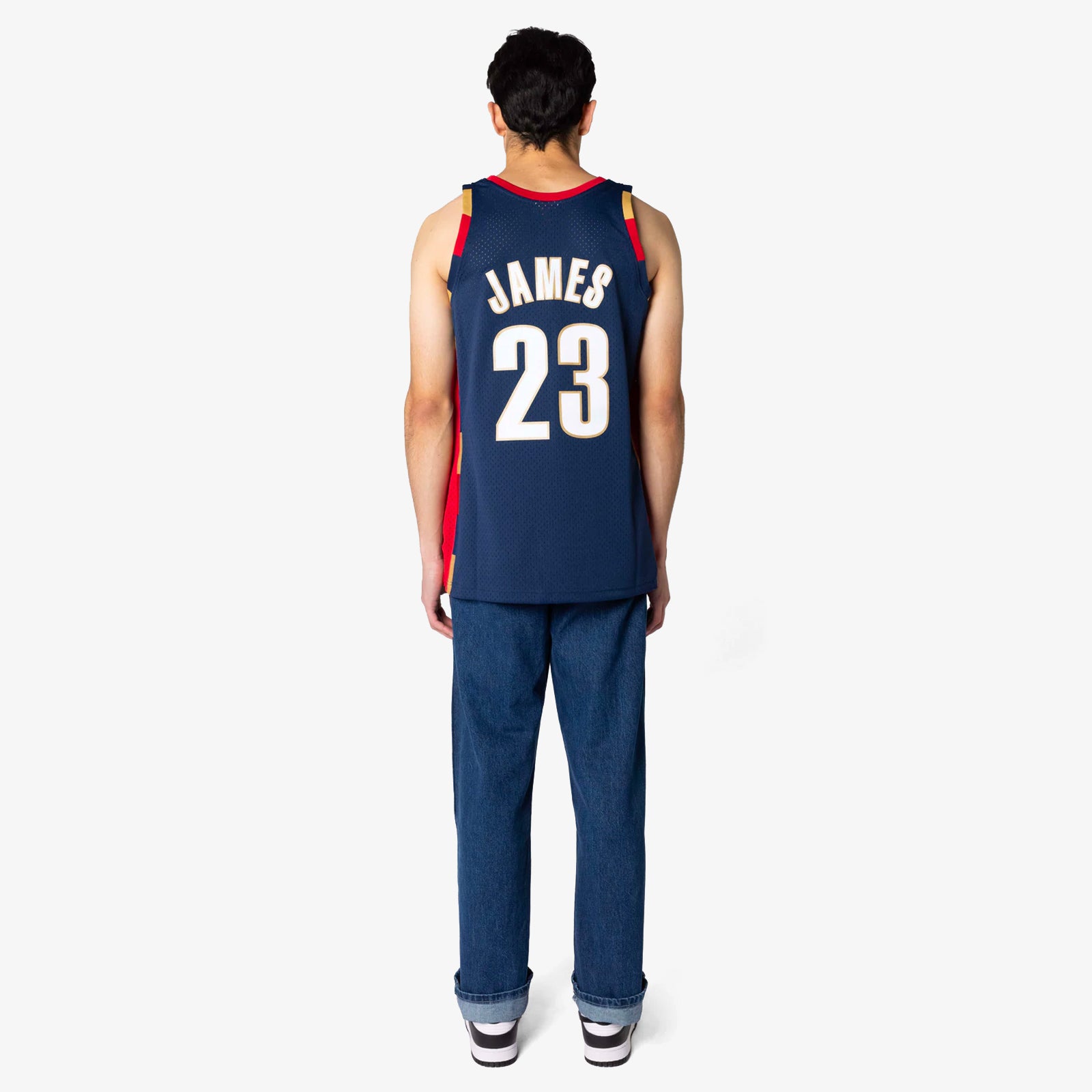 NBA Swingman Cleveland Cavaliers LeBron James Jersey Navy - Burned Sports