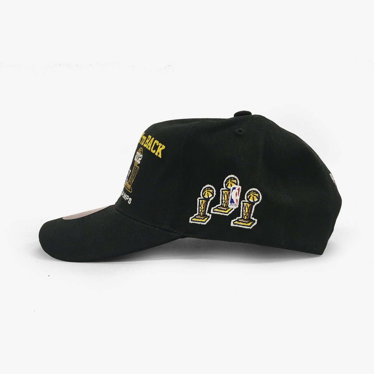 Los Angeles Lakers 2000-02 Back to Back NBA Champions Deadstock Snapback - Black