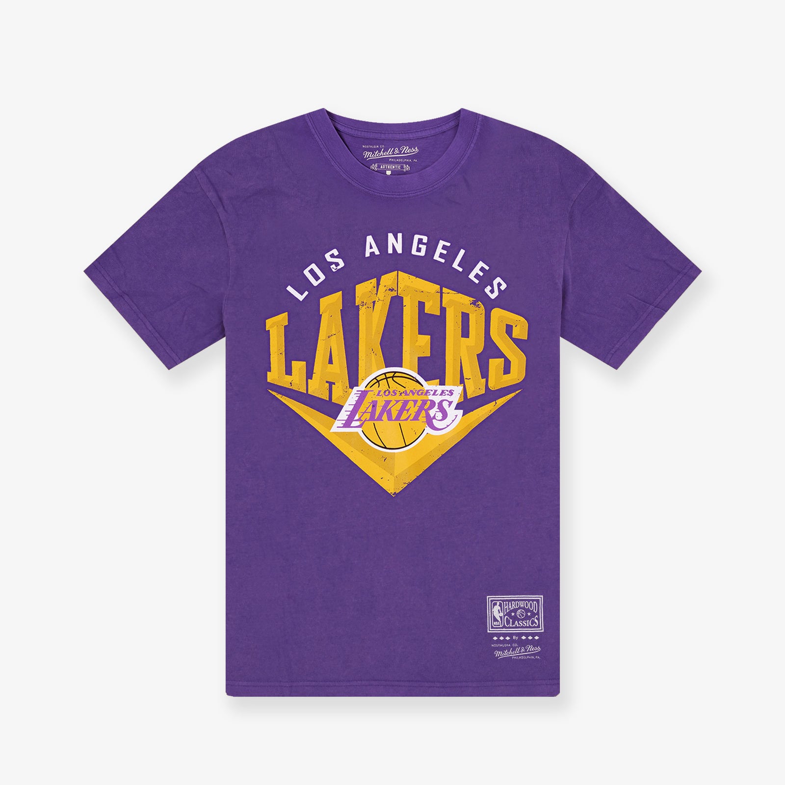 Mitchell & Ness Los Angeles Lakers XL Arch Vintage T-Shirt Faded