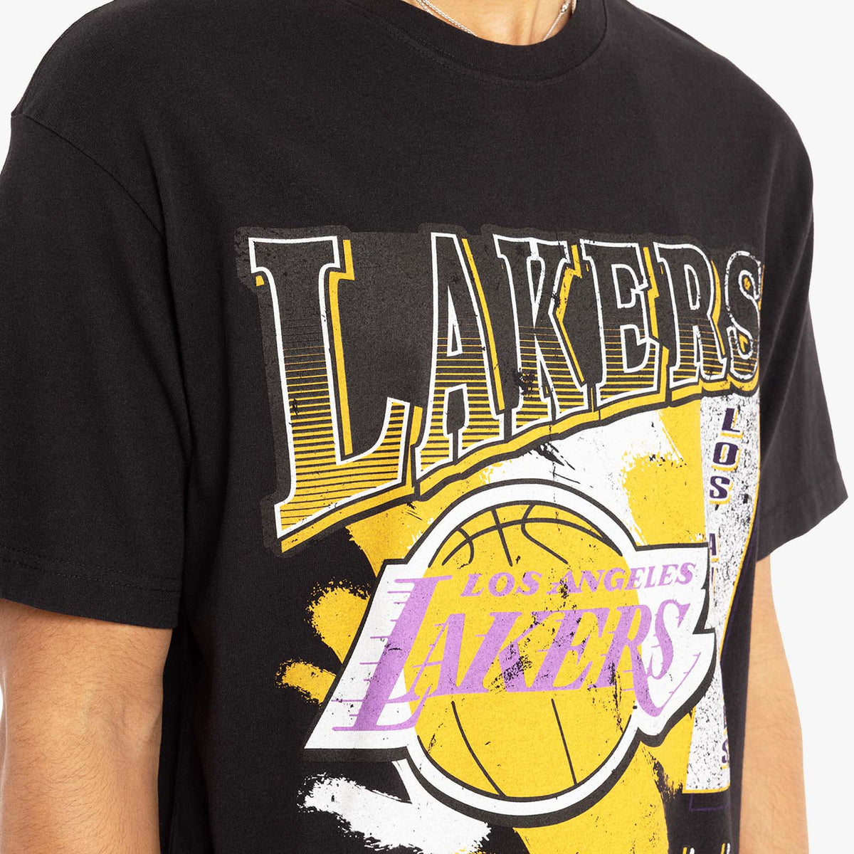 Los Angeles Lakers Brush Off Tee - Faded Black