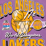 Los Angeles Lakers Champ History Vintage Tee - Faded Purple