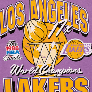 LA Lakers Vintage Championship T-Shirt in Faded Purple - Glue Store