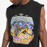 Los Angeles Lakers Champions Vintage Muscle Tank - Faded Black