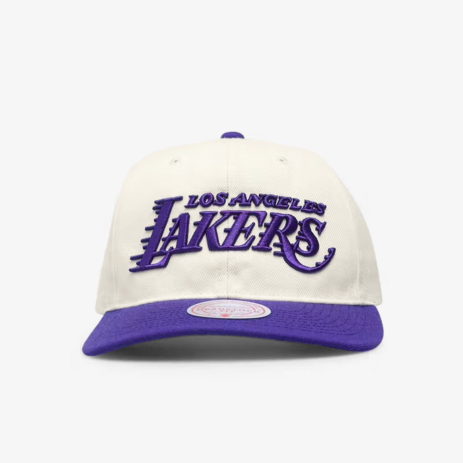 New Era Mitchell & Ness Los Angeles Lakers Draft Day Snapback Hat  White/Purple Men's - FW21 - US