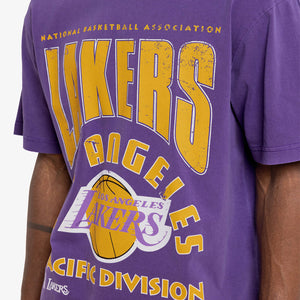 LA Lakers XL Arch Faded Black Tee