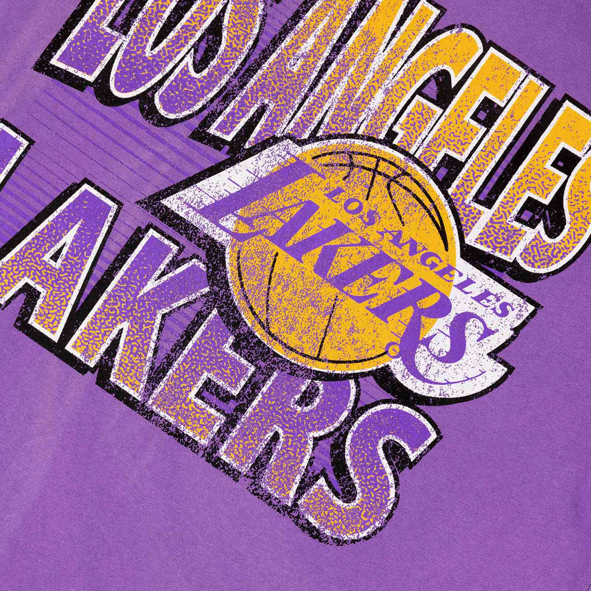 Vintage Los Angeles Lakers T-Shirt Logo 7 NBA Jersey Size M Basketball  Purple