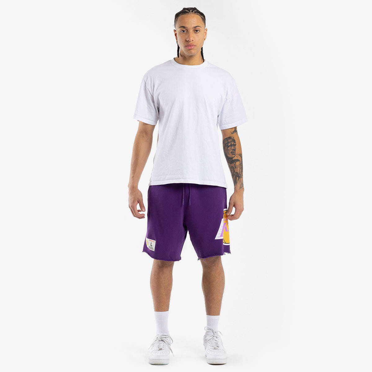 Lakers store shorts outfit