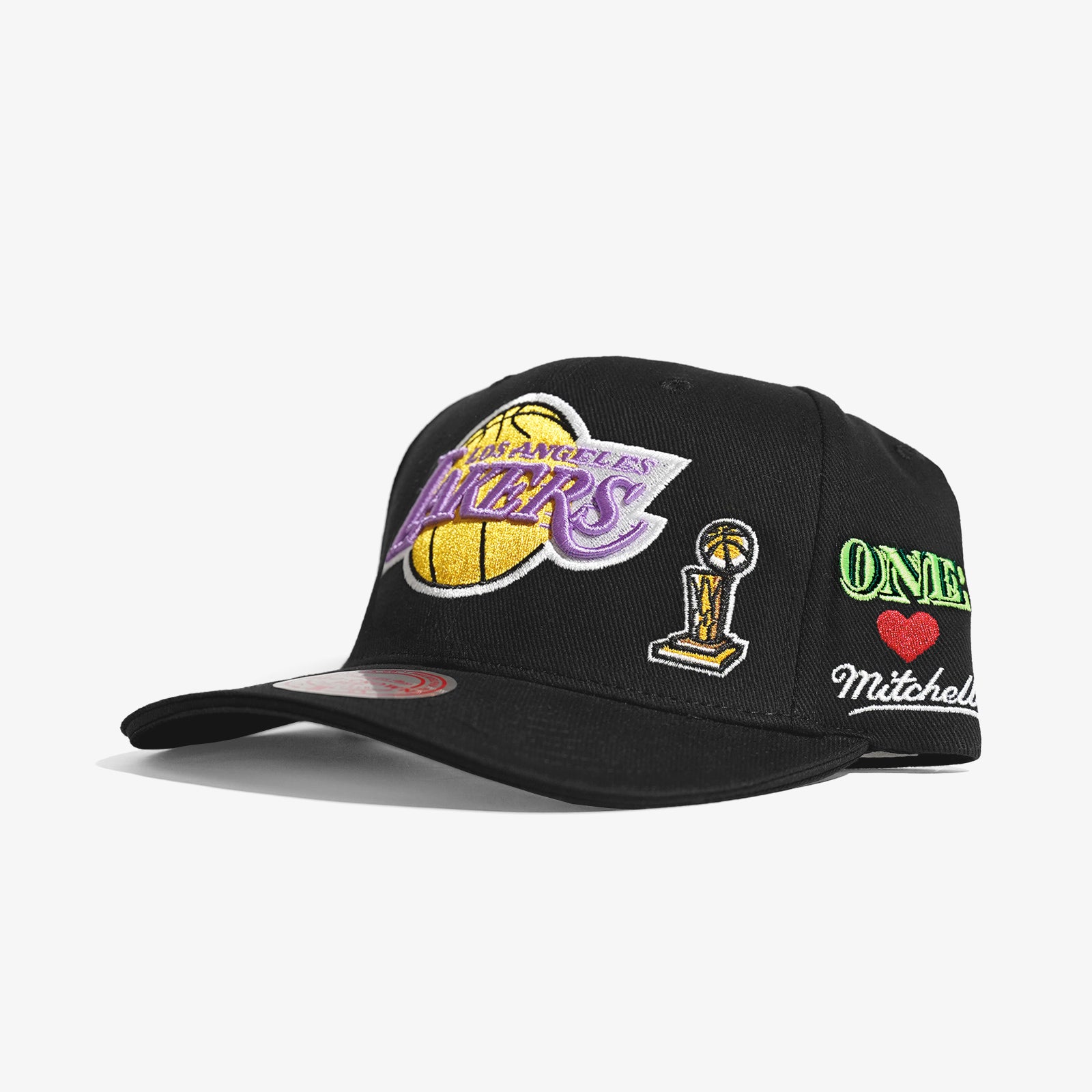 Los Angeles Lakers One Love Pro Crown Snapback Black Throwback