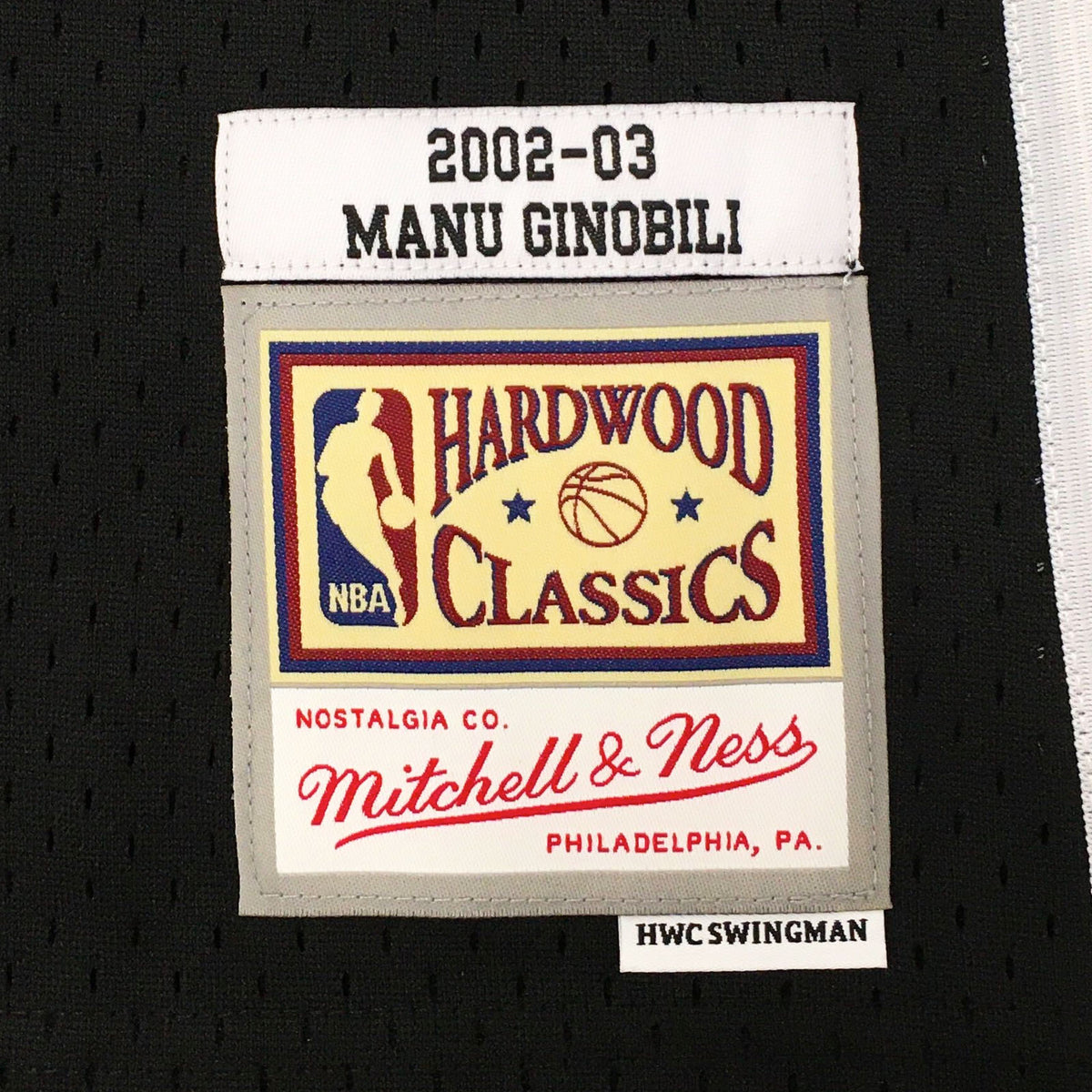 San Antonio Spurs Manu Ginobili Hardwood Classics Road Swingman