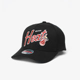 Miami Heat Script Classic Redline Snapback - Black