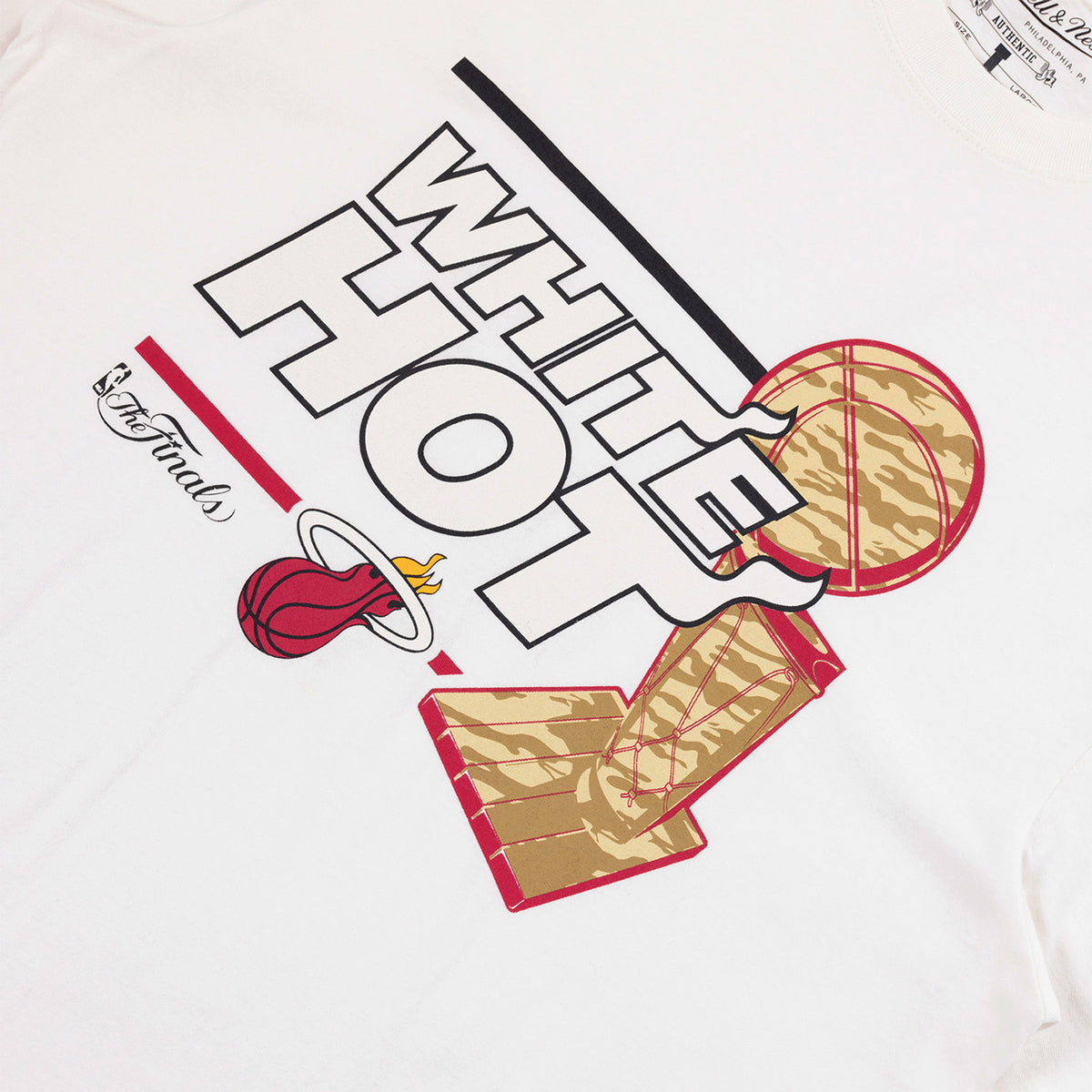 LeBron James Miami Heat T-Shirt Youth XL White Ring Ring 2013